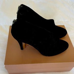 J Crew Bronson suede platform booties